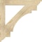 Ekena Millwork Merced Traditional Rough Sawn Bracket, Douglas Fir, 4"W x 34"D x 34"H BKT04X34X34MRC01RDF - alternate 3